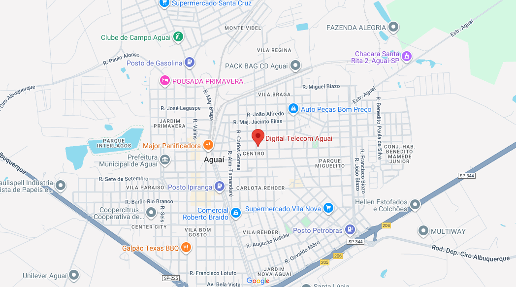 Mapa detalhado